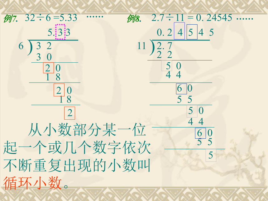 数学五年级上人教版3循环小数课件（15张）