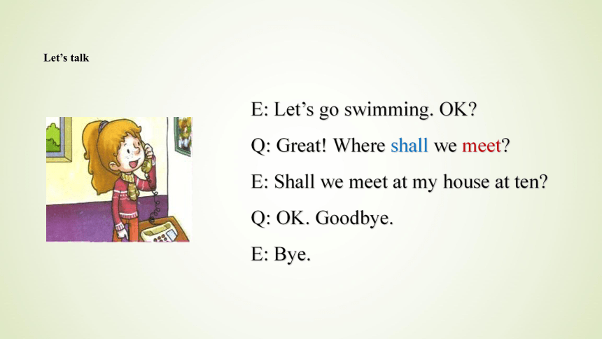 Lesson 7 Let’s go swimming,OK 课件