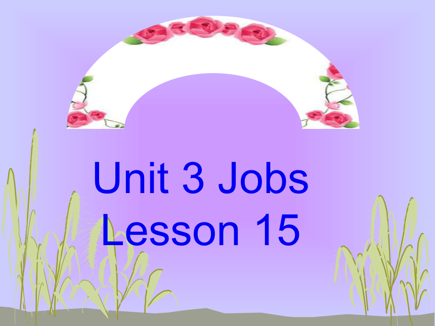 Unit 3 Jobs Lesson 15 课件