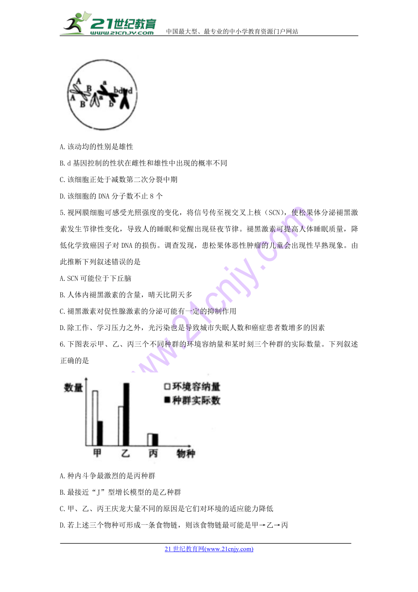 河北省石家庄市2018届高中毕业班模拟考试（二）理科综合生物试题