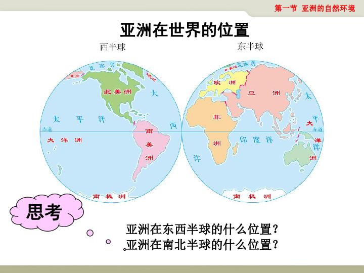 中图版八下地理  5.1 亚洲的自然环境 课件48张PPT