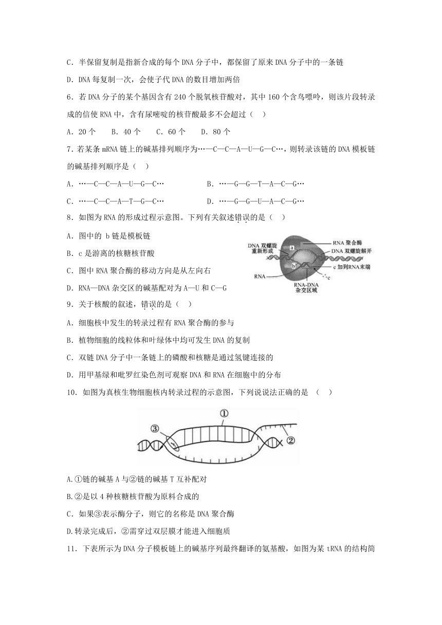 福建省莆田九中2017-2018学年高一下学期第二次月考生物试卷（pdf版）