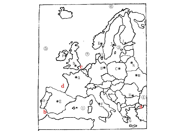 西欧地图手绘简图图片