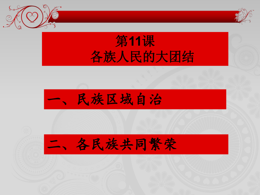 中华书局版八年级下第11课各族人民的大团结（共32张PPT）