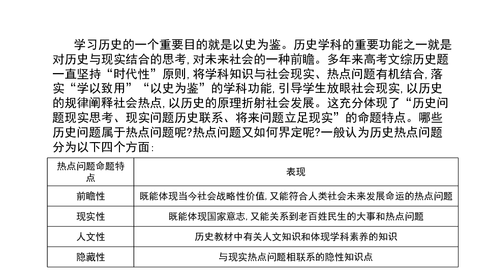 2020年高考历史三轮热点专题六：传统文化和核心价值观 课件（共38张ppt）