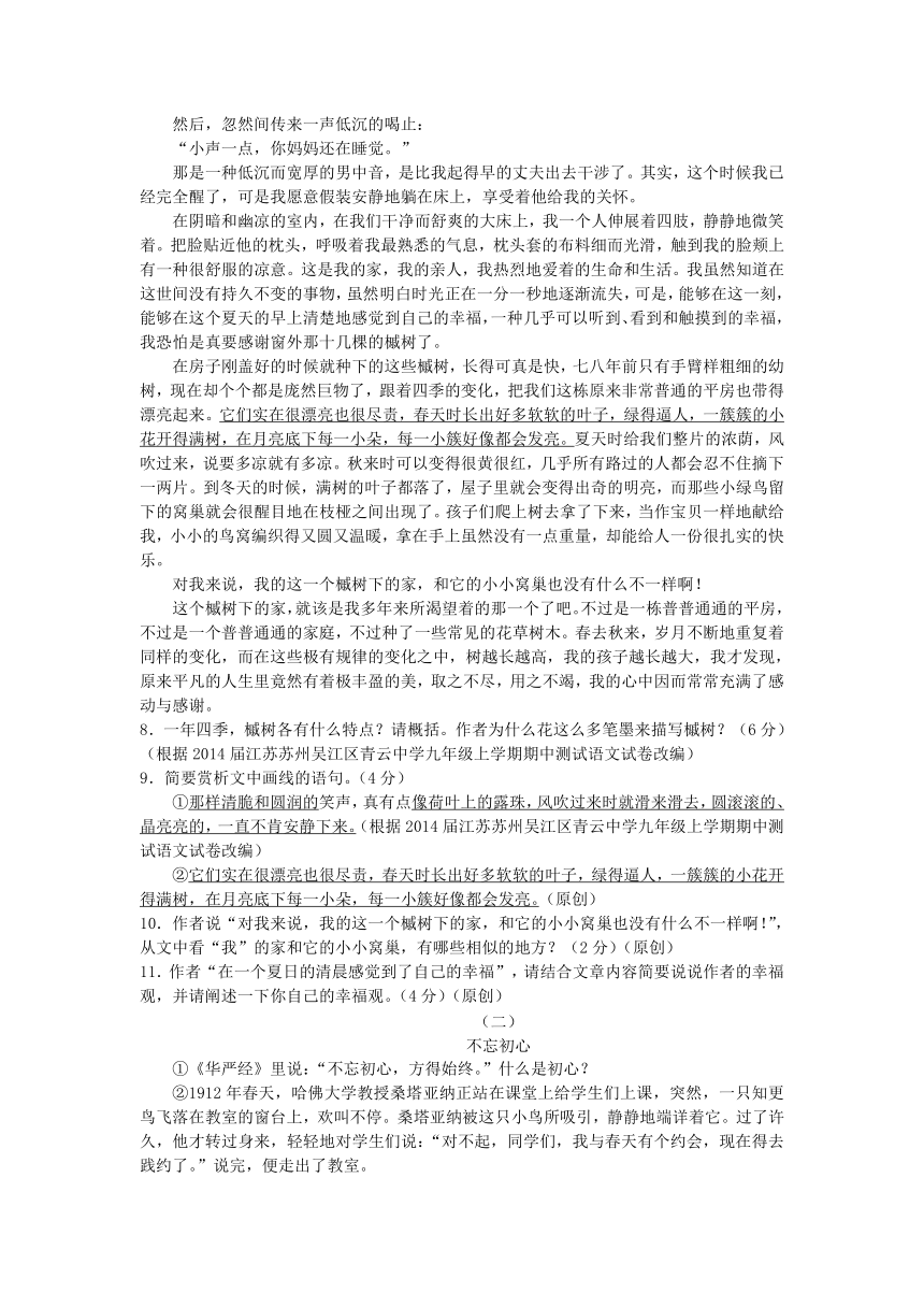 浙江省杭州市2016年中考语文模拟命题比赛试卷（含答案） (25)