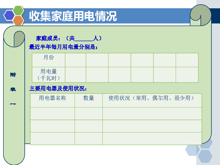 節電小專家活動一家庭用電情況調查課件共10張ppt