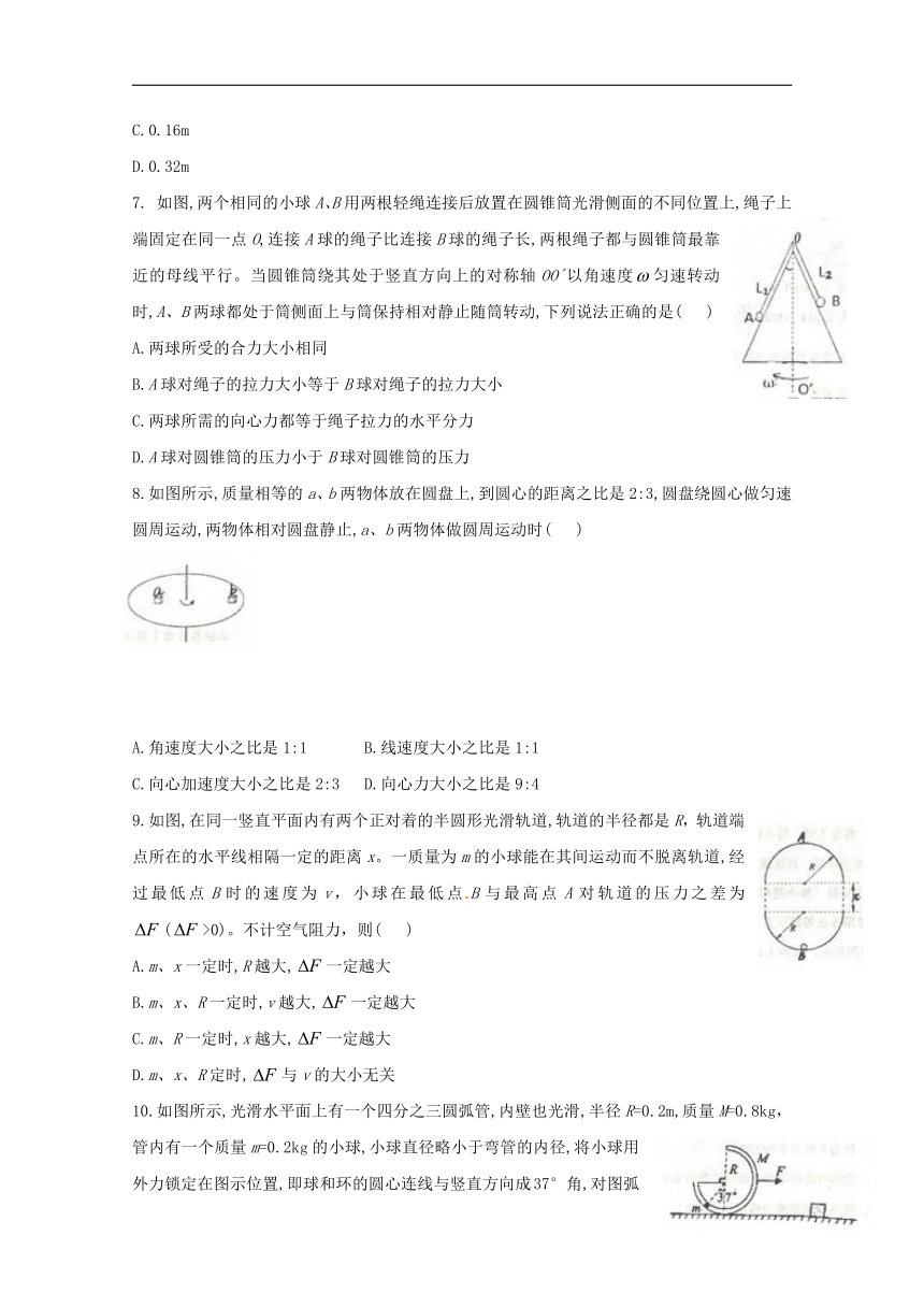 河北省衡水中学2019届高三物理上学期二调考试试题word版含答案