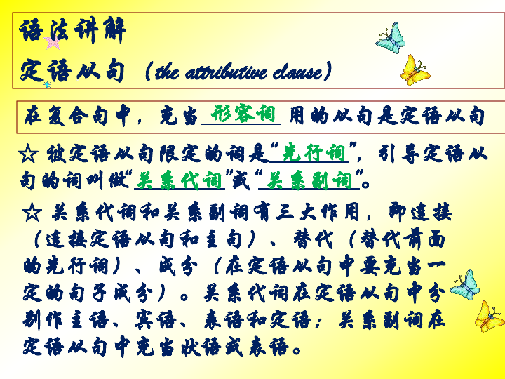 Module 5 Great people and Great Invention Revision of Attributive Clause定语从句课件（27张PPT）