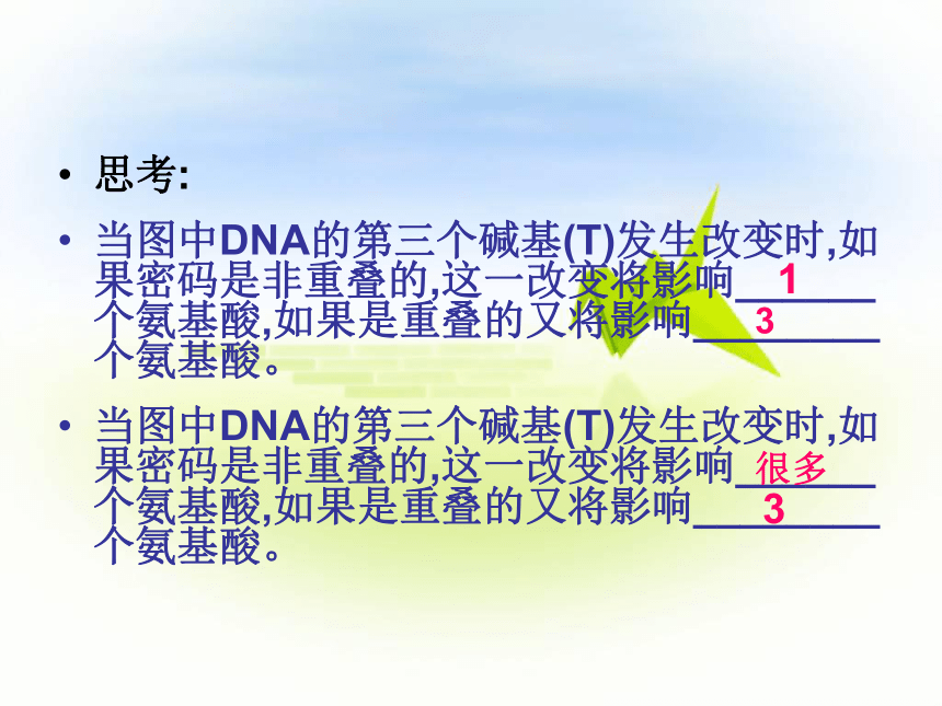 2016年秋  备课参考  人教版生物  必修2  4.3 遗传密码的破译 （共37张PPT）