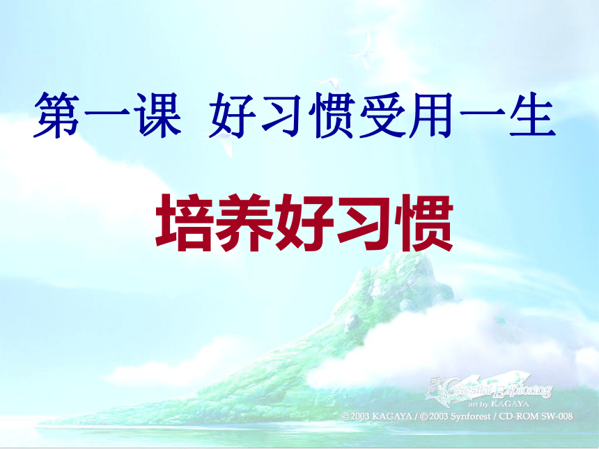 第1课第3课时  培养好习惯  课件