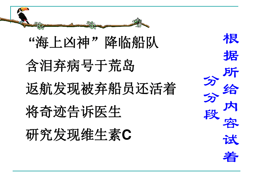 苏教版四年级语文上册18《维生素C的故事》课件