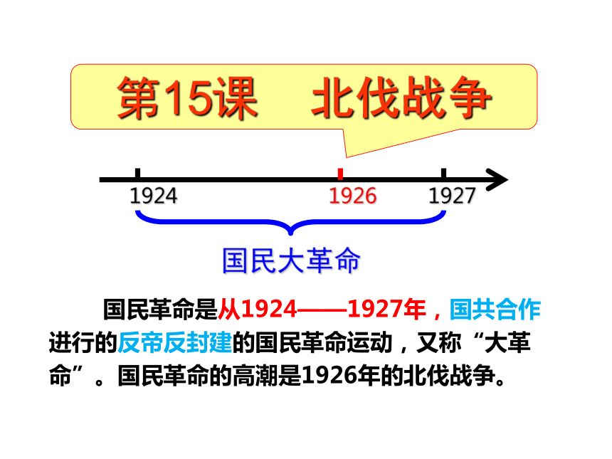 人教部编版八年级历史上册第15课北伐战争课件 (共14张PPT)