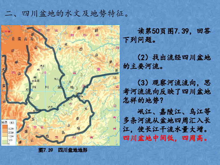 粤教版八下地理 7.3四川盆地（PPT 课件，共19张）