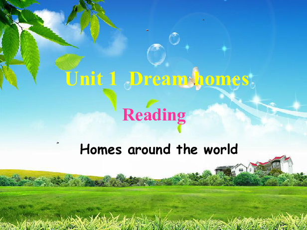 Unit 1 Dream Homes Reading 1：Homes around the world 课件24张