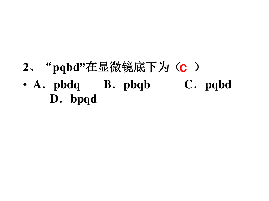 第2章 观察生物练习题