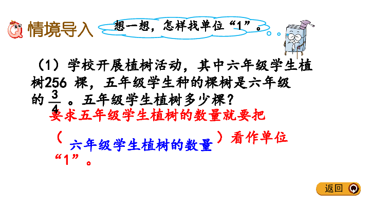 五年级下册数学课件4.4 分数乘法问题    冀教版（共17张PPT）