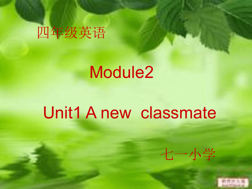Unit 1 A new classmate