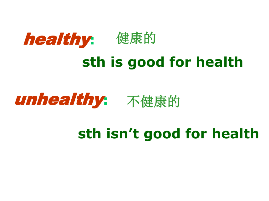 Module 4 Healthy food Unit 2 Is your food and drink healthy? 教学课件