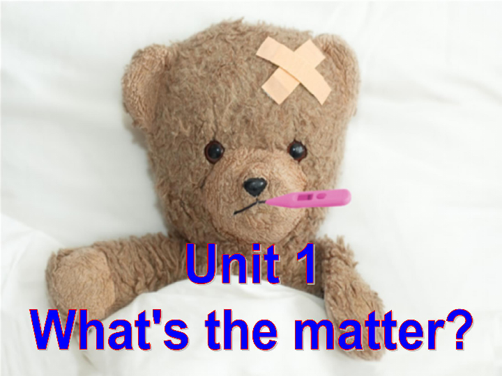 Unit 1 What’s the matter? Section B 1b-2e课件（20PPT）