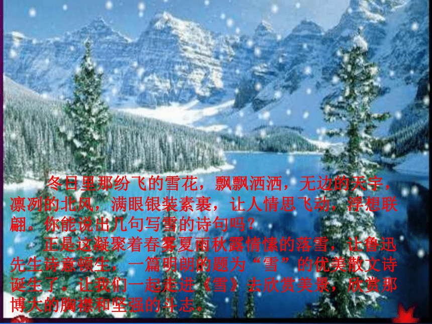 雪课件