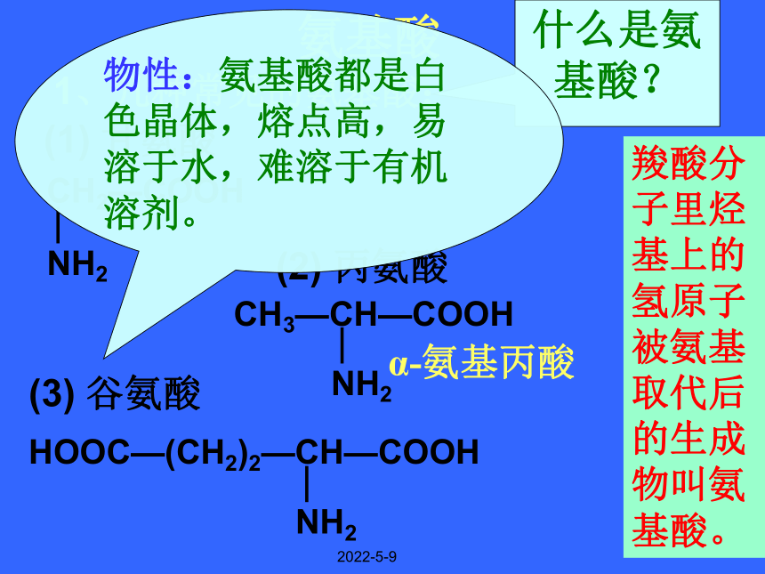 高中化学 第一章第三节《生命的基础——蛋白质》优质课件 新人教版选修1（共31张PPT）