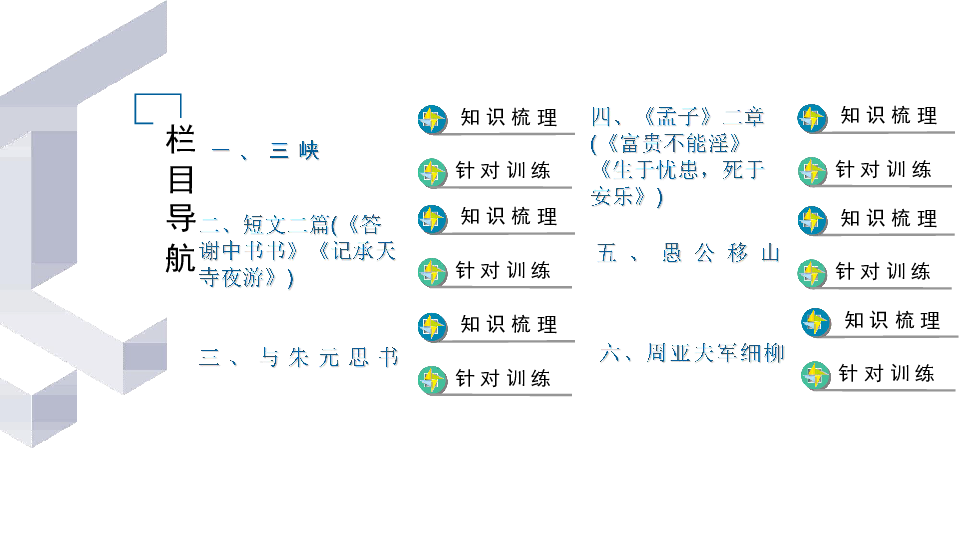 2020届九年级中考语文（自贡）复习课件：第1篇第二部分　课内文言文知识梳理八年级上(共77张PPT)