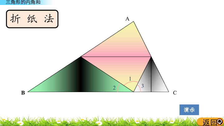 4.4 三角形的内角和  课件（14张ppt)