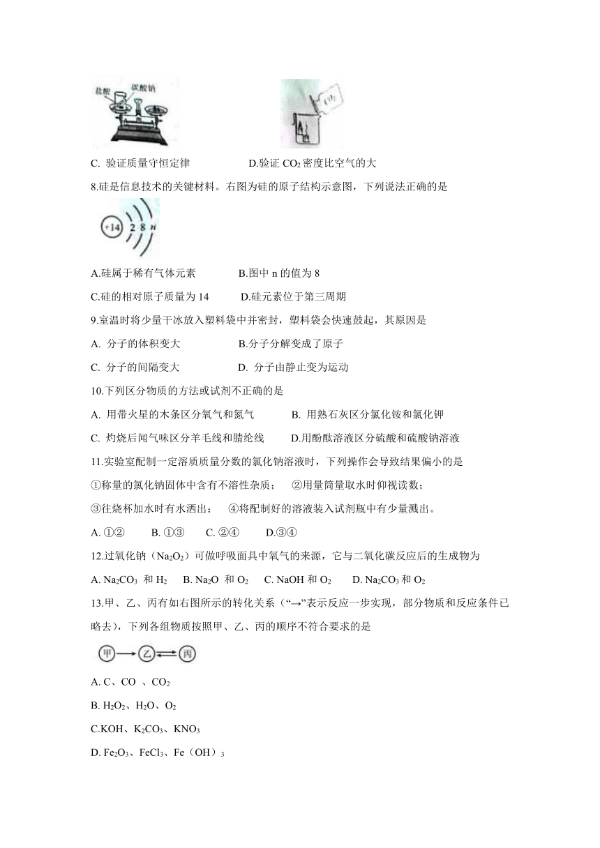 2018年河南省中考化学真题试卷（Word版，无答案）