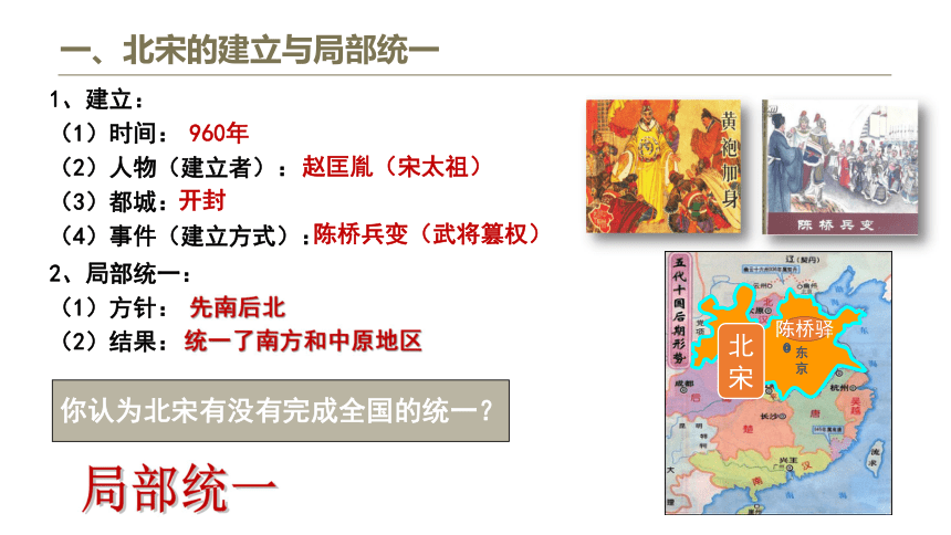 相權(削權)控制兵權(收兵)960年, 趙匡胤(宋太祖) 開封在地方:在中央