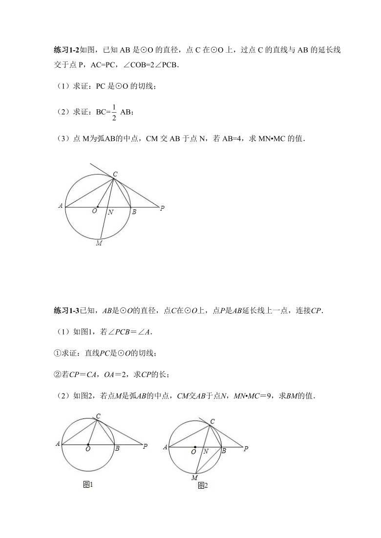 专题9圆—9.16圆中定值问题-2021年鲁教版（五四制）九年级数学专题复习训练试卷（Word版含答案）