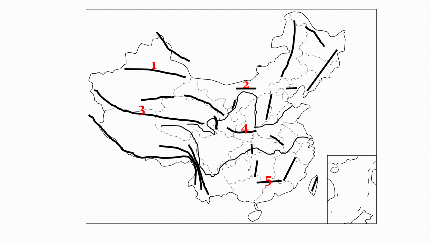 中国地形简化图图片