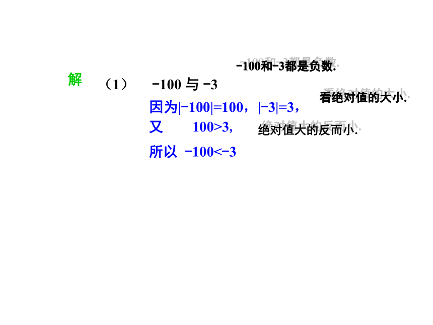 湘教版七年级数学上册课件：1.3 有理数大小的比较 （共14张PPT）
