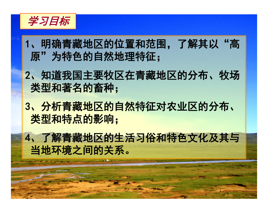 人教版地理八下第九章第一节青藏地区自然特征与农业课件（32张ppt）