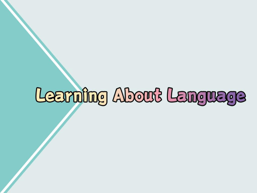 人教版（2019）英语高中选择性必修第一册 Unit 3 Learning about language（20张PPT）