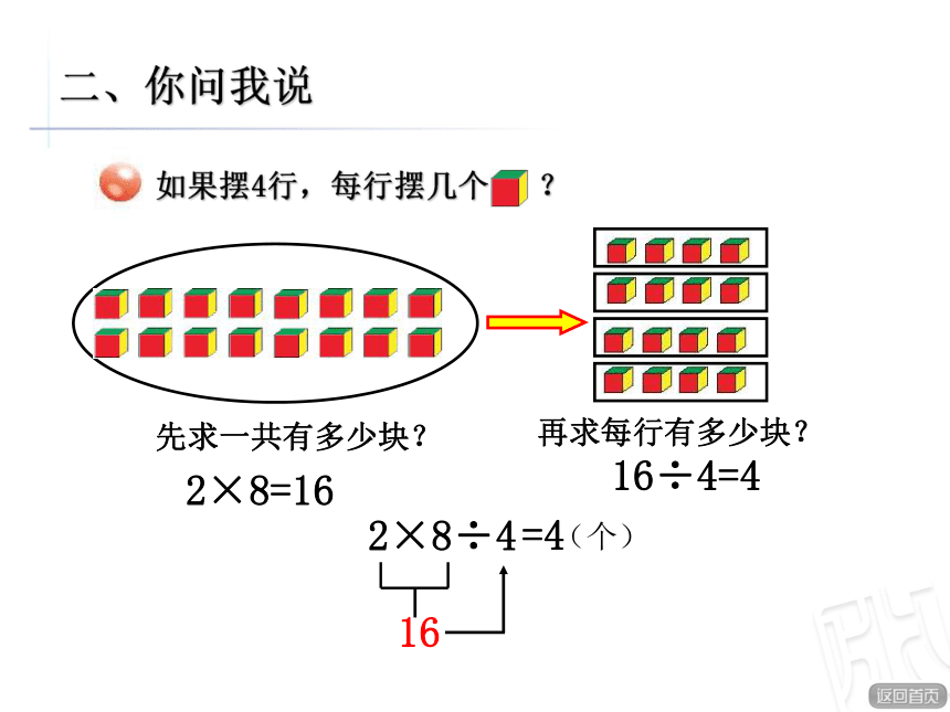 数学二年级上青岛版五四制6乘除混合的运算课件（10张）