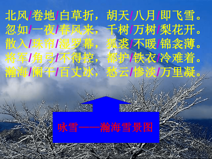 《白雪歌送武判官归京》课件