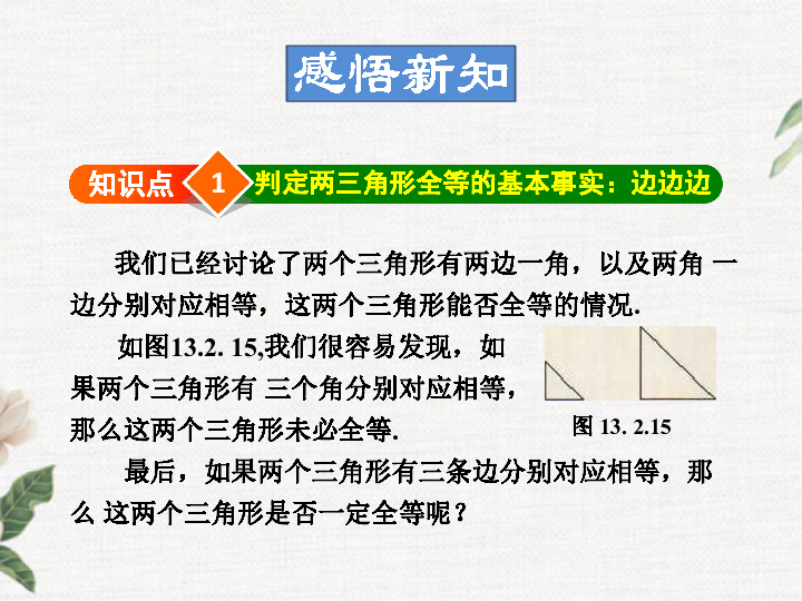 13.2.5 边边边 课件（26张PPT）