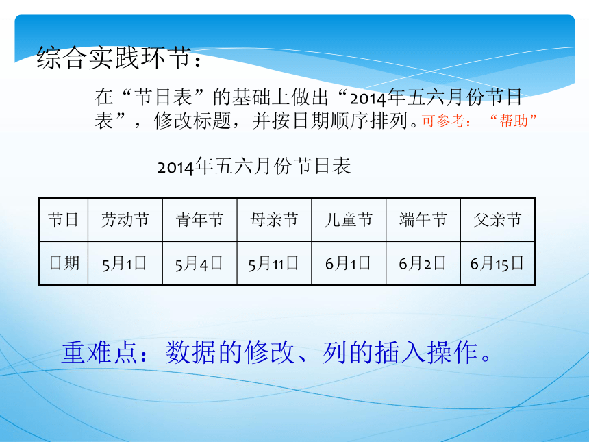 清华大学版信息技术七下 2.5 动物的体重——编辑数据、修饰数据表 课件 (共12张PPT)