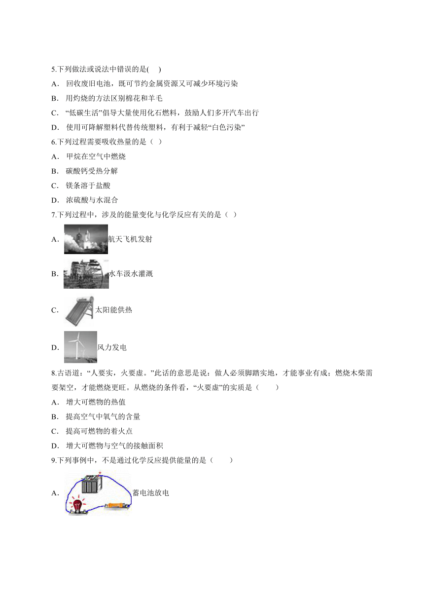 第七单元 燃料及其利用单元检测题（解析版）