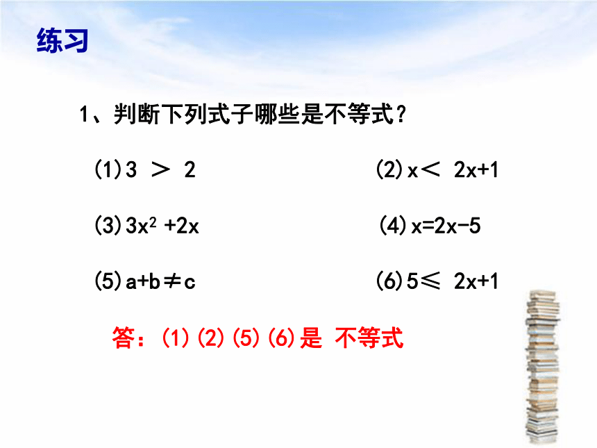 4.1不等式 课件 (30张)