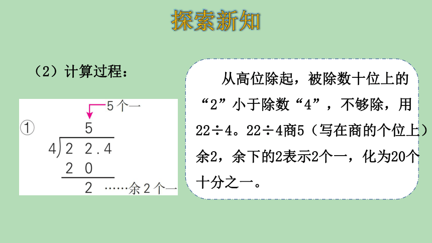 人教版数学五年级上册 3.1除数是整数的小数除法（1）课件（22张ppt）
