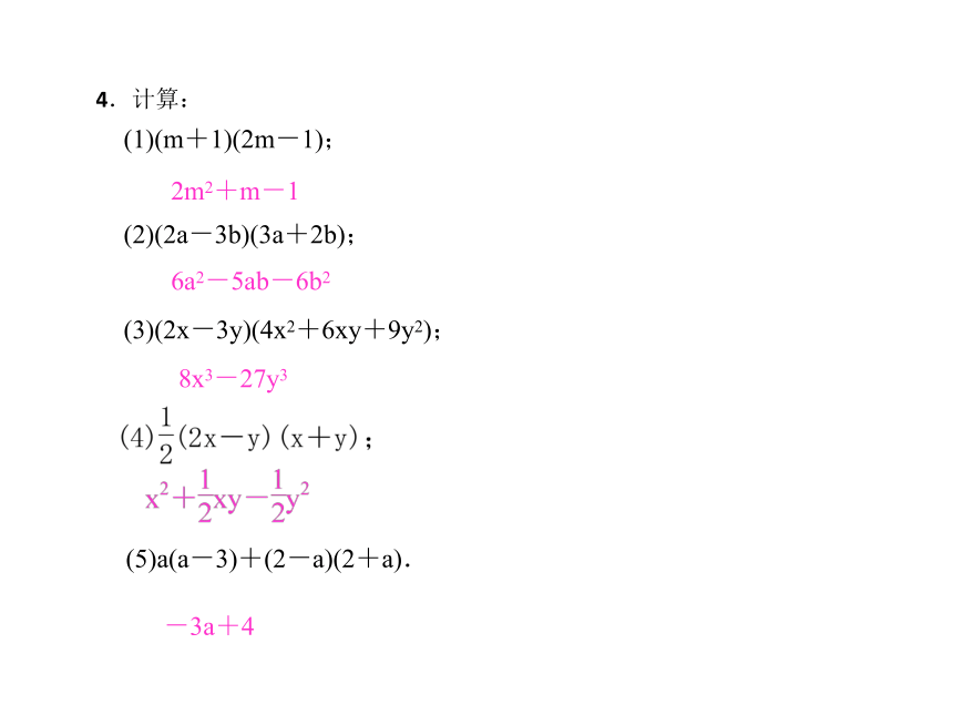 第十四章 整式的乘法与因式分解 数学活动 课件