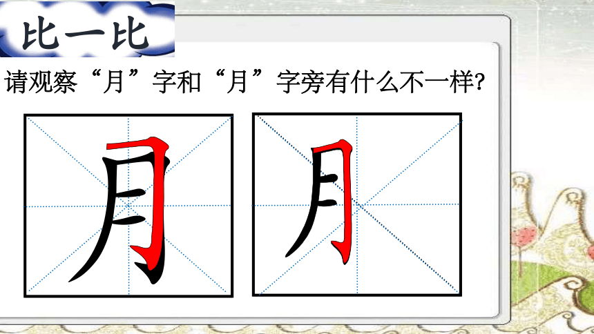 月字旁的字身体图片