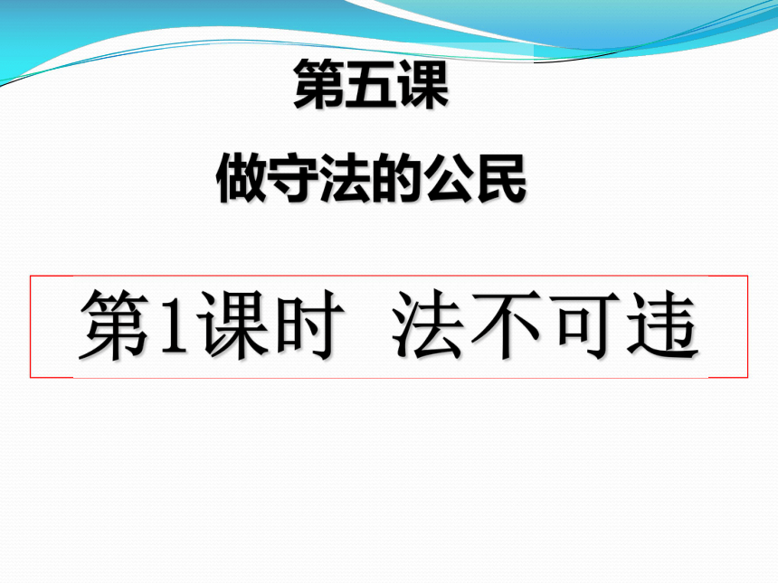 5.1法不可违课件（25张幻灯片）