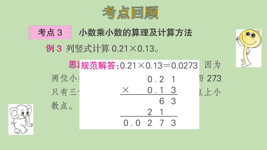 人教版数学五年级上册1小数乘法 整理和复习  课件（20张ppt）