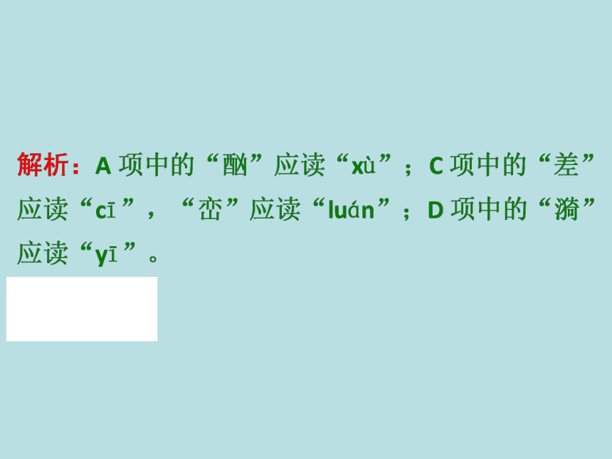 中考考点训练2 字音和字形（二）