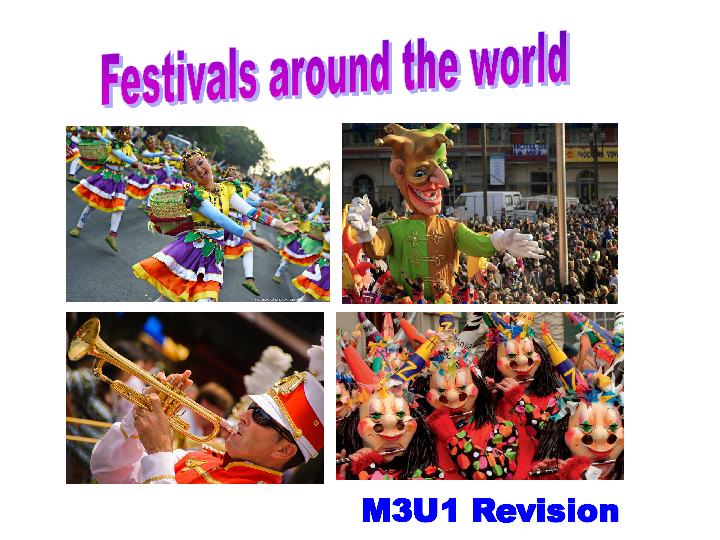 人教版高中英语必修3 Unit 1 Festivals around the world revision 复习课课件（共20张PPT）