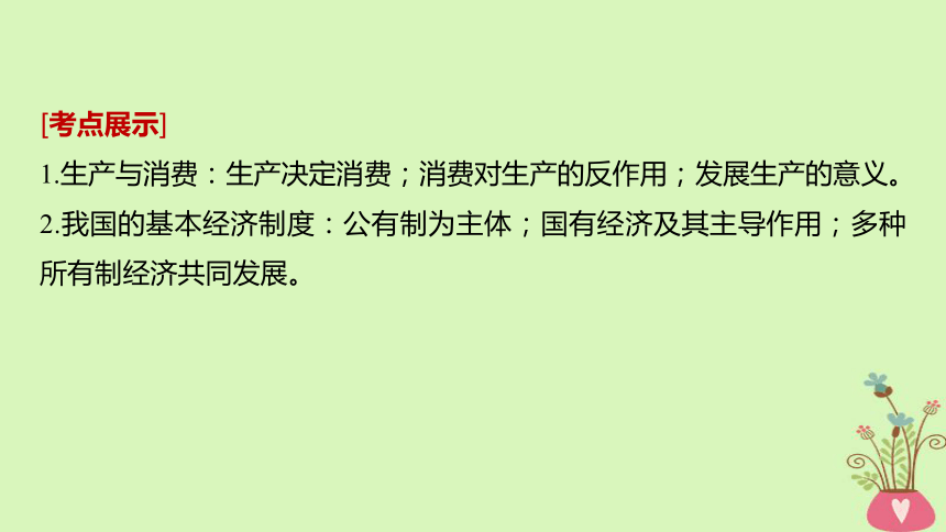 2019届高考政治一轮复习第二单元生产劳动与经营第4课生产与经济制度课件新人教版必修1（85张）