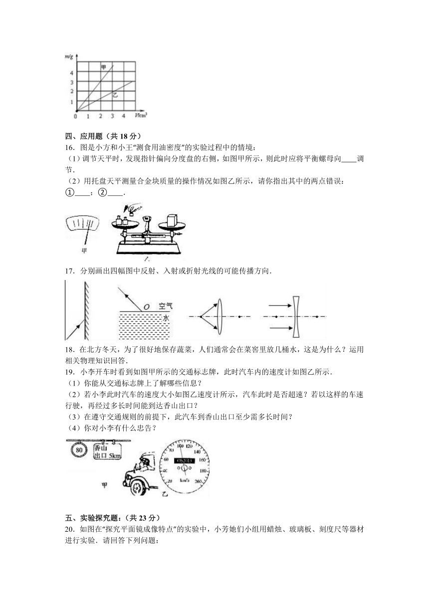 宁夏中卫市海原三中2016届九年级（下）第一次月考物理试卷（解析版）